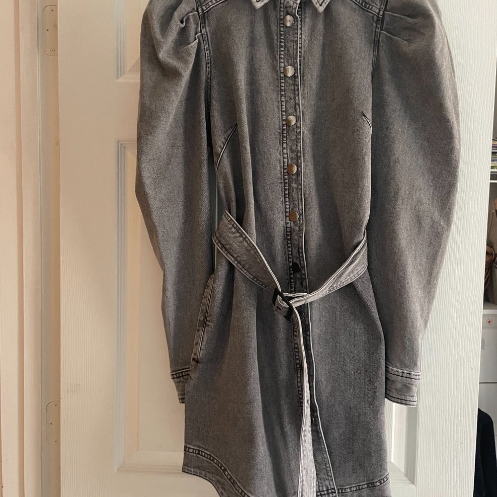 Ted Baker Pasccal Denim Shirt Dress TB Size 3 = 10/12 Medium - Picture 2 of 3